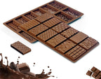 2 Packs Chocolate Silicone Molds, 12 Cavity Food Grade Non-Stick Baking Molds for Candy, Ice Cubes, Soap Making, Pistachio & Heart Shapes