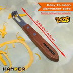 Channel Knife Zester - Fruit and Vegetable Tool for Decorating Cocktails, Desserts, and Salads Stainless Steel Tip 2 PACK
