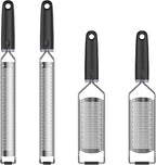 4Pcs Stainless Steel Grater for Different Food Grater with Non-Slip Handle for Vegetables Cheese Shredder and Lemon