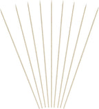 400 Count | KingSeal Natural Bamboo Wood Grilling Skewers for Shish Kebabs, BBQ, and Fruit Arrangements, 12 Inch x 3.0mm Diameter - 4 Packs x 100 Skewers