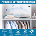 Travel Vacuum Storage Bags with hand Pump,15 Pack Compression Bags for Clothes, Space Saver for Luggage & Carry-on Suitcase, Leak-Proof