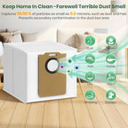 14 Pack MS1 MAX Dust Bags Compatible with MONSGA MS1 MAX Robot Vacuum Bags 3L Large Capacity Heavy Duty Bags for Home Vacuum