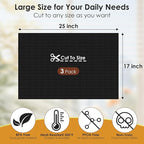 HOTEC Oven Liners for Bottom of Oven Heat-Resistant 500°F - 3 Pack 17x25" Large Heavy Duty Non-Stick Reusable Oven Mat for Electric, Gas, Toaster, Ovens - BPA & PFOA Free,Dishwasher Safe