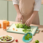 Herb Stripper, 4-Hole Design Pottery Herb Stripper,Handmade Ceramic Herb Stripper Bowl for Removing Leaves and Stems in the Kitchen (Celadon Glaze)