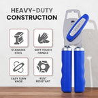 Zulay Kitchen Manual Can Opener with Bottle Opener with Turn Knob