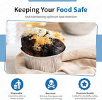 Angel's Peel Lounge Disposable Ramekins - Durable cup cake pans for baking - Aluminum Foil Ramekin for Tart, Appetizer-Utility, Muffin, Souffle, or Creme Brulee – 4 oz – pack of 50