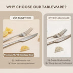 KINGSTONE Mirror Polish Silverware Set for 12, 60-Piece 18/10 Stainless Steel Flatware Set, Dishwasher Safe Cutlery Set for Wedding, Home, Restaurant, Knives Spoons and Forks Set