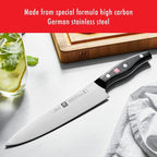 ZWILLING Twin Signature 6-Piece Razor-Sharp German Knife Block Set, Made in Company-Owned German Factory with Special Formula Steel perfected for almost 300 Years, Dishwasher Safe