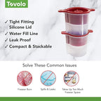 Tovolo Christmas Ornament Ice Molds, Odor and BPA Free - Dishwasher Safe, Set of 4, Ornament
