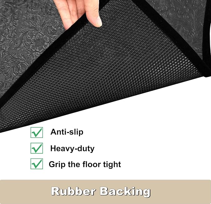 BBQ Grill Mat for Outdoor Grill, 51 x 36 inches Heavy Duty Thickened Under Grill Mats, Oil-Proof Waterproof Floor Protector for Deck and Patio