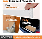 HOMEDANT 5 Tier White Storage Shelves Adjustable Laminated Boltless Garage Metal Shelving Unit Heavy Duty Utility Rack Shelf Warehouse Pantry Closet Kitchen 35.9" W x 16.2" D x 71.3" H White 10Pack
