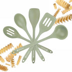 Starpack 'Stir & Serve' Silicone Cooking Utensils Set (5 Pcs) 10.5" - Kitchen Utensils Set Heat Resistant to 600°F - Kitchen Utensils for Nonstick Cookware - Silicone Utensil Set for Mixing & Cooking