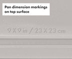 OXO Good Grips Non-Stick Pro Ceramic Coated Metal Bakeware 9” Square Cake Pan – Biscuit