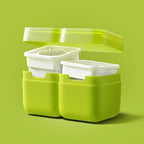 ZOKU Set of 2 Silicone Ice Molds, Deco - Large Ice Cube Molds with Flower Pattern for Craft Cocktails, Keep Drinks Colder Longer with Less Dilution, Easy-Release, BPA-Free