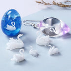 Woohome 14 PCS 3D Jewelry Making Supplies Resin Mould Filler, Mini Swan Mushroom Resin Casting Moulds Fillers, 3D Resin Filler Art Craft Supplies Epoxy Moulds for Art Resin Crafts DIY