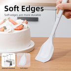 Food Grade Silicone Rubber Spatula Set for Baking,Cooking.High Heat Resistant Non Stick,Dishwasher Safe,Stainless Steel Core Handle,BPA-Free,Marbling set of 4