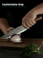 Astercook Chef Knife, 8 Inch Professional Kitchen Chef Knife, German High Carbon Stainless Steel Ultra Sharp Knife, Chefs Knives with Ergonomic Handle and Gift Box