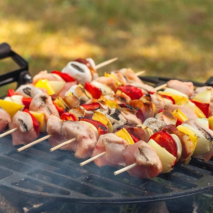 [200 PCS] 12 inch Bamboo Skewers, Premium Wooden Skewers Without Splinters, Skewers for Grilling, BBQ, Appetizer, Fruit Kabobs, Chocolate Fountain, Cocktail Toothpicks, and Food Skewer Sticks.