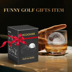 Golf Gifts Ball Ice Maker Mold set of 4, 2.5" Large Sphere Round Ice Cube Mold for Whiskey, Cocktails, Coffee, Soda, Fun Drinks, and Gifts,Leak-Free, Reusable, BPA-Free