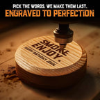 Personalised Whiskey Smoker Kit with Torch & Butane with Oak Wood Chips - Custom Engraved Smoke Lid for Bourbon & Old Fashioned Cocktails - Unique Whiskey Gifts for Men - Fits Various Glasses