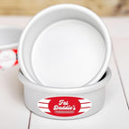 Fat Daddio's PRD-42CASE Anodized Aluminum Round Cake Pan, 4 x 2 inch, Set of 6