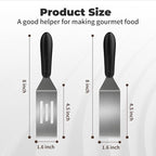 Small Spatula,Stainless Steel Spatula,Metal Spatula for Cooking with Heat Resistant Handle,Metal Spatulas for kitchen use for Pancakes、Lasagna、Brownies、Cake and Cookie