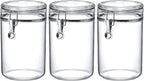 Amazing Abby - Cathy - 56-Ounce Plastic Canister (Set of 3), Plastic Airtight Food Container, Stackable for Pantry Storage, BPA-Free and Shatter-Proof, Perfect for Home and Commercial Use