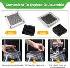 Replacement Chopper Blade Commercial Vegetable Chopper Dicer Stainless Steel Blade for Fruit Cutting Machine Tomato French Fries Cutter (2 * 1/4″ Blade)