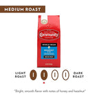 Community Coffee Breakfast Blend Whole Bean Coffee, Medium Roast, 72 Ounce (12 Ounce Bags, Pack of 6)