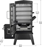 Electric Smoker with Cover & Meat Probe, Vertical 4-Rack Pellet BBQ Smoker Grill, 616 sq in Cooking Space, Digital LED Control for Outdoor Smoking Ribs, Brisket, Chicken & Sausage
