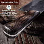 DRAGON RIOT Hand Forged Butcher Knife Cleaver 7.5 Inch High Carbon Steel Meat and Vegetable Cleaver Knife Full Tang Sharp Chef Knife for Kitchen Camping and BBQ
