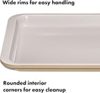 OXO Good Grips Non-Stick Pro Ceramic Coated Metal Bakeware Quarter Sheet Pan – Biscuit