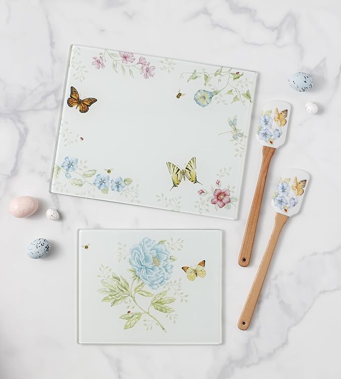 Lenox Butterfly Meadow Prep Board, Glass, Small