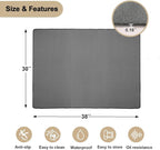 BBQ Grill Mat for Outdoor Grill, 38 x 30 inches Heavy Duty Thickened Under Grill Mats, Oil-Proof Waterproof Floor Protector for Deck and Patio