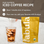 Fabula Coffee Decaf Dark Roast Freshly Ground - Organic - Low Acid - Single Origin - Non-GMO - Mold Free - 12 Ounces