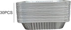 9x13 Aluminum Pans - (30Pack) Disposable Foil Pans, Half Size Deep Steam Table Pans Extra Thick for Baking, Cooking, Roasting, Heating, Serving & Lining Steam-Table Trays