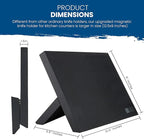 Chef’s Vision Magnetic Knife Block - Black - Stylish Kitchen Magnetic Knife Holder - Elegant Free Standing Knife Display - Ideal for Colorful Knives - Sleek Kitchen Décor - Knife Block without knives