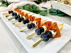 4.7 inch (1000 Pack) Bamboo Wooden Paddle Picks Skewers for Cocktail，Cocktail Picks for Drinks ，Toothpicks，Appetizers，BBQ，Fruit Kabobs，Sandwich，Barbeque Snacks.……4 Packs of 250 Each (1000 Count)