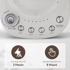 BUYDEEM K156 Tea Maker, Electric Kettle for Coffee and Tea Brewer, 6 Brew Strength Selection for Extracting, 4 Temperature Settings, Boil Dry Protection, 2 Hours Auto Keep Warm, Oat White, 1.5L/1.6QT