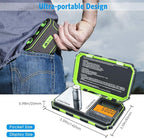 AMIR Digital Mini Scale, 200g /0.01g Pocket Scale, 50g Calibration Weight, Electronic Smart Scale, 6 Units, LCD Backlit Display, Tare, Auto Off, Stainless Steel (Battery Included)