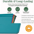 Larder & Vine 8-Piece Bakeware Set | Non-Stick Baking Set with Ceramic Finish | PFAS, PFOA, PTFE, and BPA Free Baking Essentials | Baking Sheets, Muffin Tins and Assorted Baking Pans | Bondi