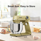 8.45 QT All Metal Dough Mixer,10 Speed Large Capacity Kitchen Stand Mixer with Digital Timer & Tilt-Head, Electric Mixer with Whisk Dough Hook Mixing Beater for Baking,Cakes,Cookie,Bread,Salad