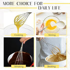Baderke 50 Pcs 6 Inch Mini Whisk Bulk Small Whisks for Cooking 304 Stainless Steel Tiny Whisk for Baking, Whipping, Beating Eggs, Mixing Sauces, Blending Ingredients
