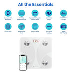 Etekcity Scale for Body Weight, Smart Digital Bathroom Weighing Scales with Body Fat and Water Weight for People, Bluetooth BMI Electronic Body Analyzer Machine, 400lb