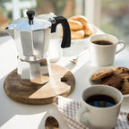 Zulay Moka Pot Espresso Stovetop Coffee Maker - Leak-Proof, Stainless Steel, Easy to Clean, Heat Resistant Handle & Knob -for Authentic Cuban & Italian Style Espresso - Makes 12 Espresso Cups - Silver