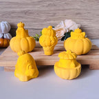 2Pcs Halloween Resin Silicone Mold, Ghost Pumpkin Epoxy Silicone Molds for Resin Casting, Party Autumn Decor (Halloween C)