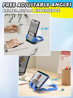 Stocking Stuffers for Teens Boys Girls Cell Phone Stand: Upgrade Adjustable Thumbs Up Lazy Phone Holder for Desk Fun Birthday Gifts for Grandma Adults Husband from Wife (Sky Blue, 1)