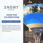 Snowy River Royal Blue, Cocktail & Margarita Sugar Rimmer - Vibrant Color Glass Rimming Sugar with Medium Crystal Texture - 16oz