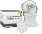 Portal Companion Cube Jumbo Ice Mold | Crisp Edges | Easy Removal | Perfect Novelty Holiday Gift for Gamers, Geeks, and Sci-Fi Enthusiasts