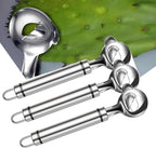 Cactus Peeler Tool, 3 Pack Stainless Steel Pelador de Nopales, Spoon Cactus Thorn Removal Tool, 7.48x1.89in Portable Tools for Kitchen Accessory